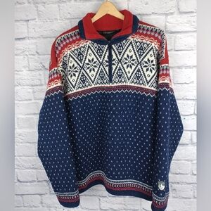 VTG F.lli Campagnolo 1/4 Zip Nordic Ski Sweater. Unisex. Wind Protect / Lined.